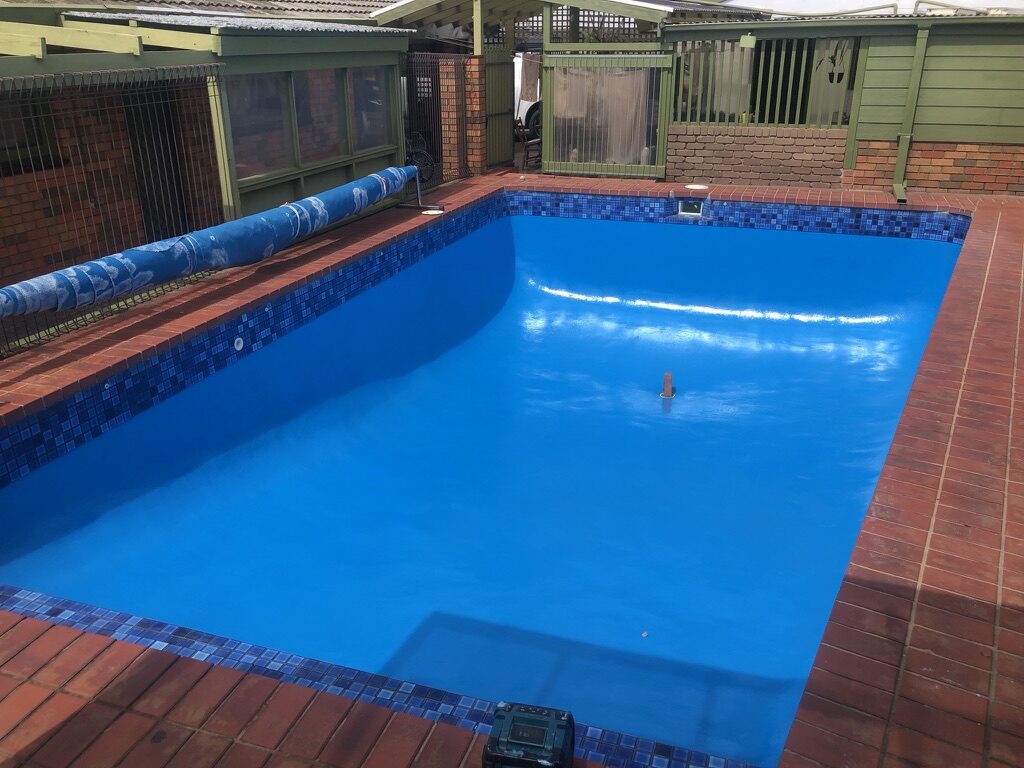 Finished residential pool with timber deck surround